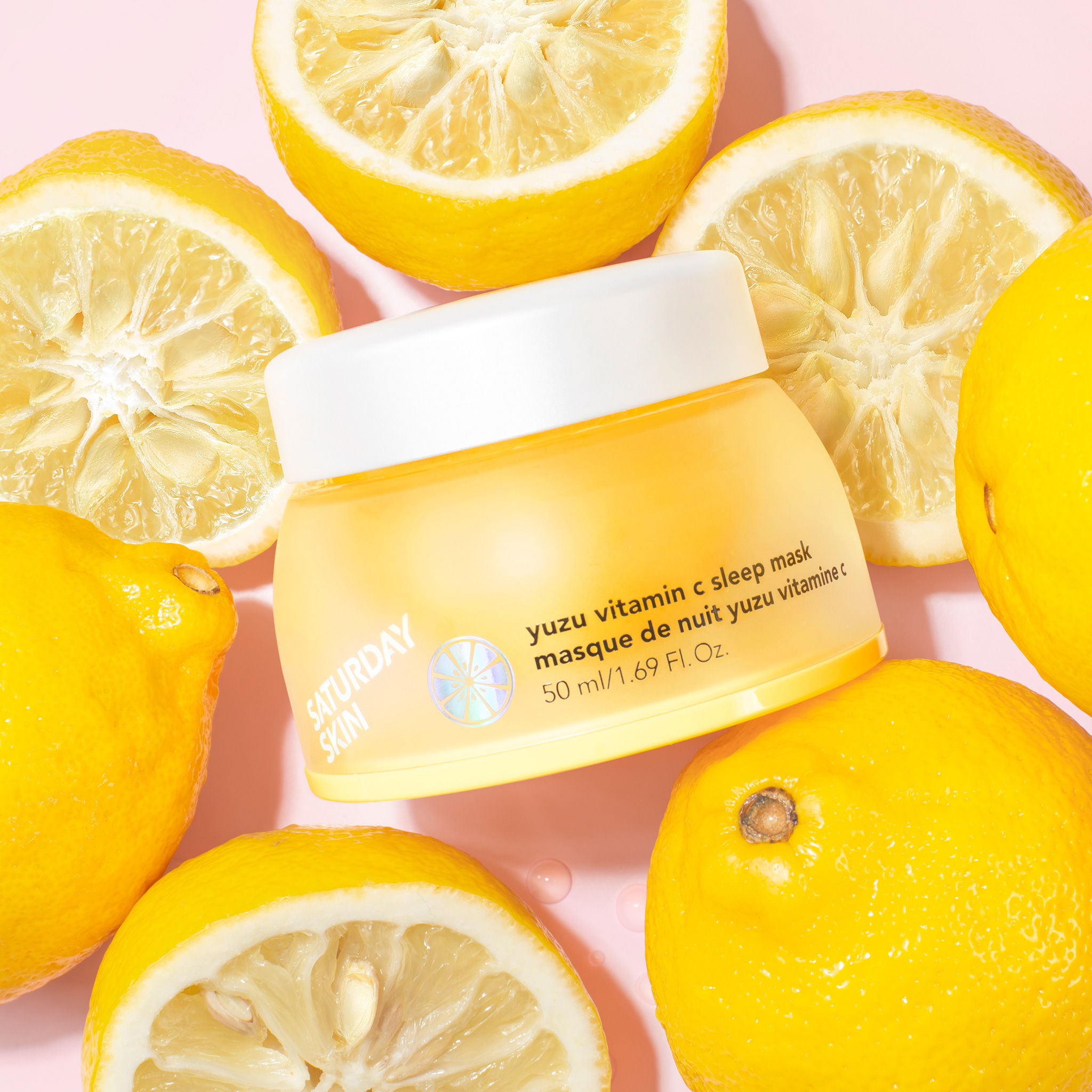 Yuzu vitamin C Sleep Mask Product with several citrous